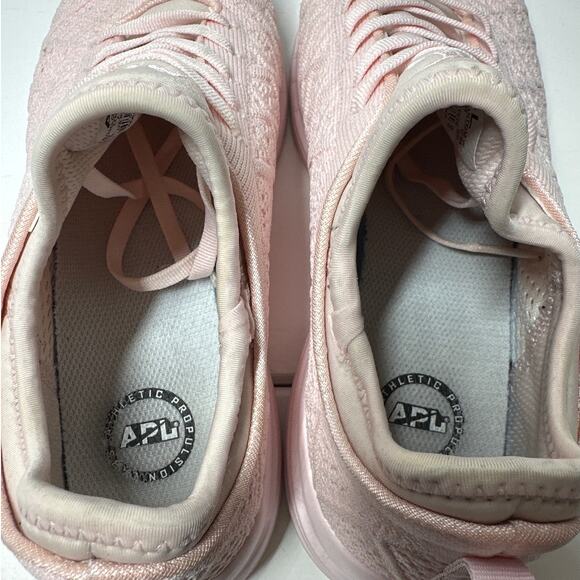 APL TechLoom Phantom Sneakers Women's Pink Textured Knit Size 9.5 Lightweight - Picture 8 of 11